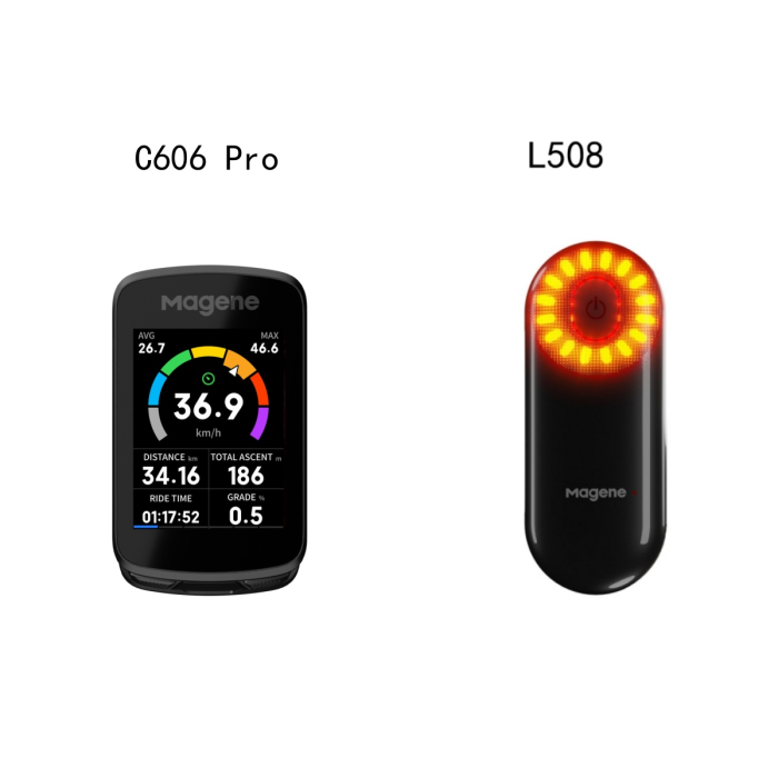 Ciclocomputador inteligente con GPS C606 Pro